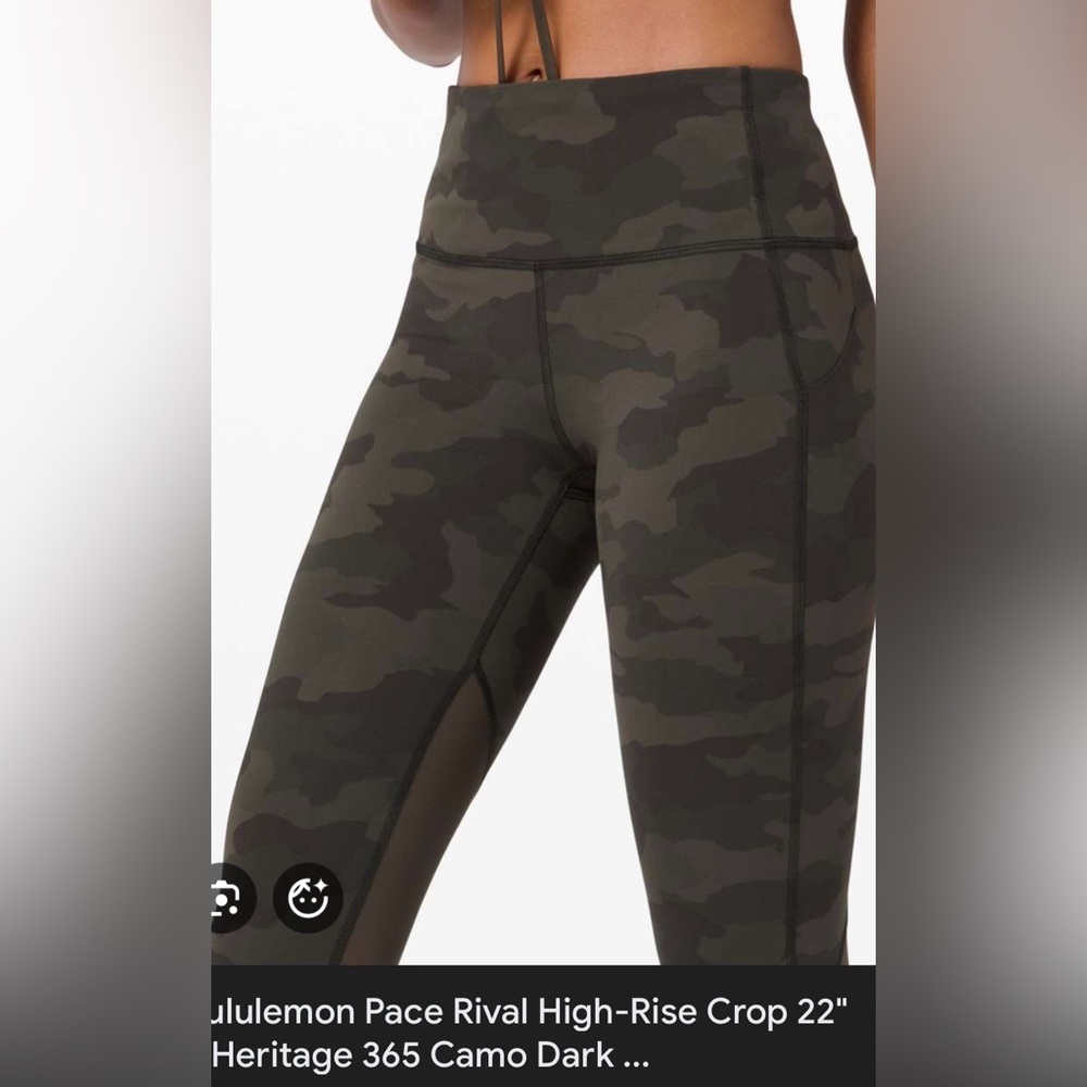 Lululemon Pace Rival run tights Sz 2